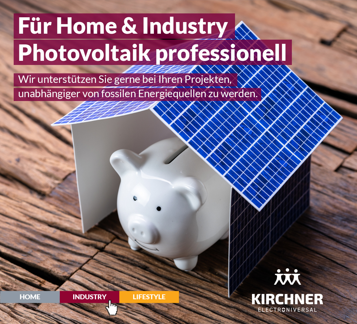 Photovoltaik Dächer kommen von Kirchner Elektrotechnik